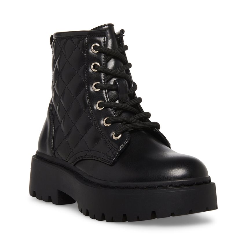 Botines Steve Madden Jrockk Niños Negras | ES HE90E1